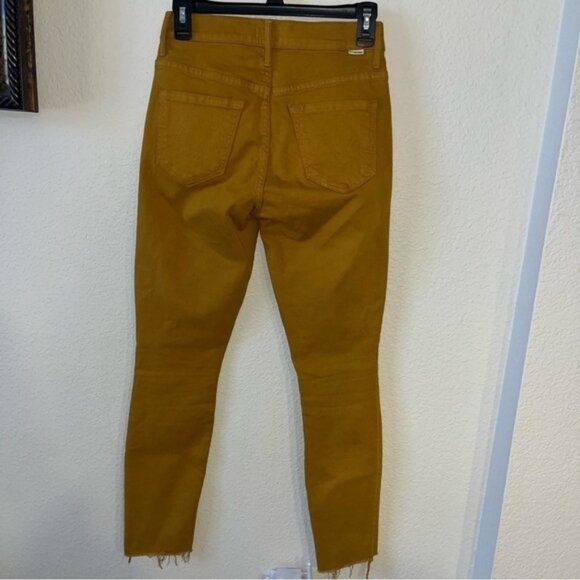 Mother Buckthorn Brown The Stunner Ankle Fray Jeans Size 25 - Picture 4 of 13